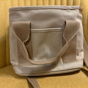 Stylish Tan Canvas Small Tote Bag